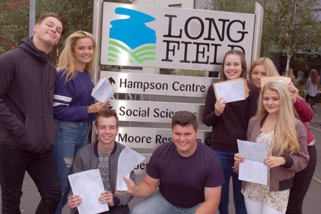 Long Field pupils gather to celebrate.