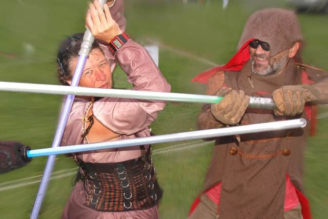 Outer-space battle action from the Silver Sabre display team
PHOTO: Tim Williams