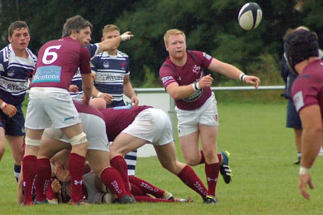 Scrum-half Duncan Lennox sets Melton on the attack after another dominant scrum EMN-160609-122724002