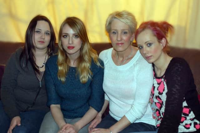 Tracey Fyfe with daughters Emma, Tara and Jess. EMN-160609-131215001