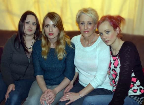 Tracey Fyfe with daughters Emma, Tara and Jess. EMN-160609-131215001