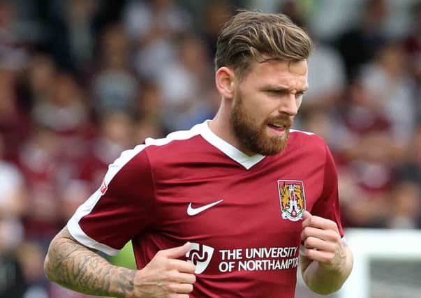 Paul Anderson makes his debut for Northampton during their televised game with MK Dons EMN-160709-130805002