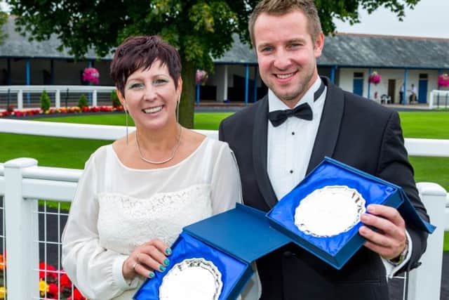 Mother and son Zofia and Marcin Skotarek who celebrated their 10-year milestones at Kettleby Foods EMN-160609-181357001