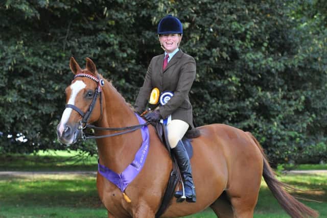 New mum Lizzie Harris and Wild West will compete at the Horse of the Year Show for the second year running EMN-160909-174235002