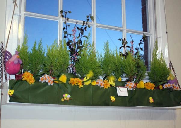 One of the beautiful flower arrangements at Great Dalby Methodist Church PHOTO: Supplied