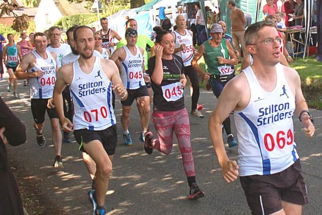 Stilton Striders set off for their hill climb EMN-160913-184709002