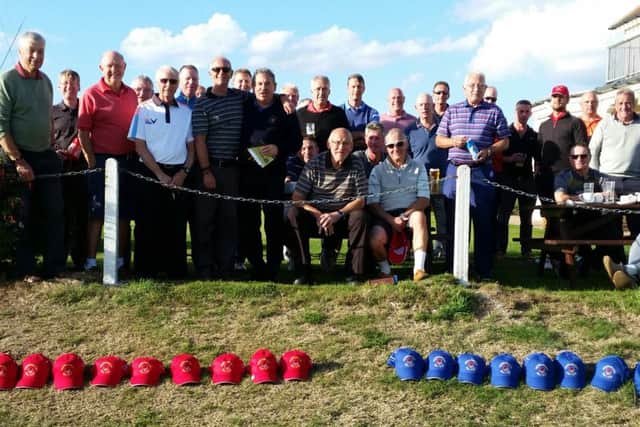 Golfers line up ahead of day three of the Captain's Weekend Away.