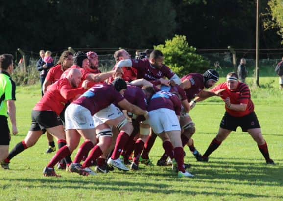 Melton RFC test the well-drilled Newbold defence once again EMN-160410-120543002