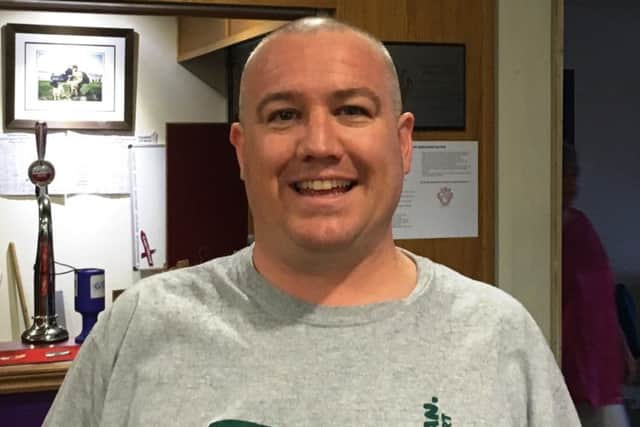 Brave shaver Ben Shouler has so far raised over £3,000 for Macmillan Cancer Support with more money promised EMN-160915-112815001