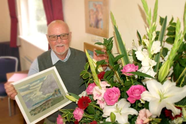 Contributing artist David Mellor also showed his floral designing skills PHOTO: Tim Williams