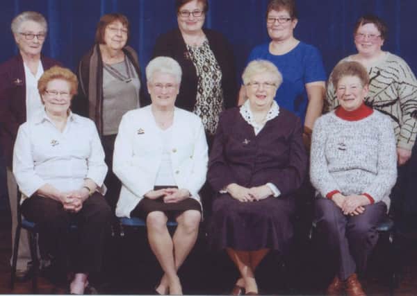 The women's section committee 2016. Pictured at the back, from left, are Mrs Joan Keightley, Mrs Vivien Layland, Mrs Corine Barker, Mrs Erica Fish and Miss Dawn Booker.  On the front row, from left, are vice-chairman Mrs Marlene Kirk, chairman Mrs Christine Talbot, president Mrs Pat Wilson and secretary Mrs Eileen Booker EMN-160925-172630001