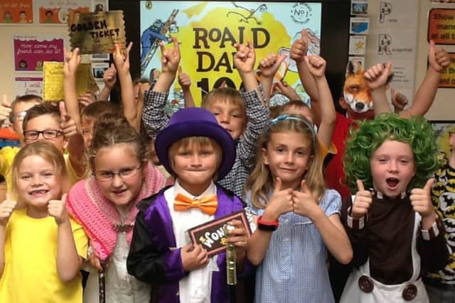 Asfordby Captains Close School pupils dressed up as their favourite Roald Dahl book characters PHOTO: Supplied