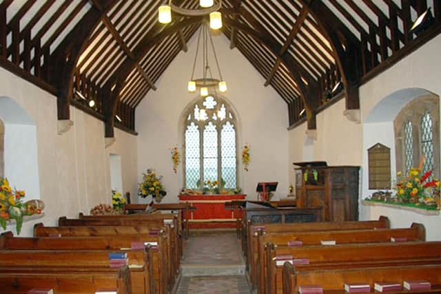 The fully refurbished interior of Welby Church before the harvest festival weekend EMN-160410-105106001
