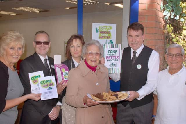 Richard Barnes Funeral Directors and the Co-operative Funeralcare held a joint coffee morning in the Bell Centre which raised Â£372 PHOTO: Tim Williams