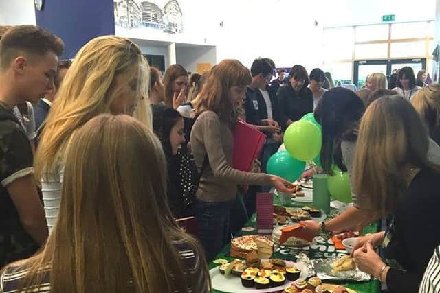 The scene at MV16's (Melton Vale Post 16 Centre) break time cake sale, which raised ?300 PHOTO: Supplied 1jH1kM9U_s3QvgtiBtKa