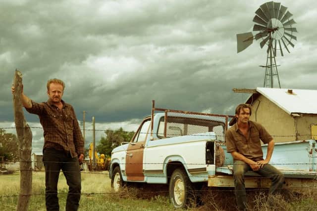 Chris Pine as Toby Howard and Ben Foster as Tanner Howard in Hell Or High Water PHOTO: PA Photo/StudioCanal