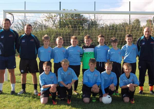 Asfordby FC Under 11s who visited Market Harborough on Sunday EMN-161110-151015002
