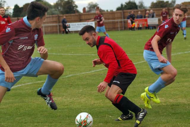 Tom Byrne grabbed his first goal for Melton Town on Saturday EMN-161010-095249002