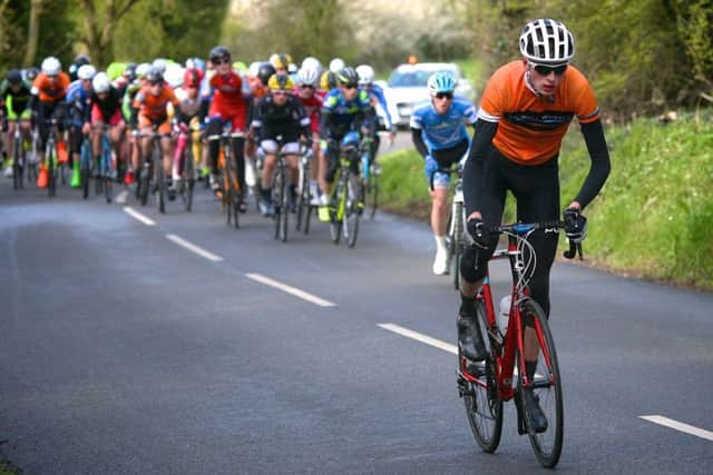 Windmill Wheels rider Ben Hardy makes a break for it in the Junior CiCLE Classic EMN-161110-181316002