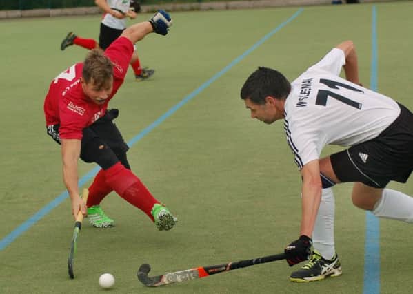 Chris Foode at full-stretch to make a block for Melton Firsts EMN-161018-093318002