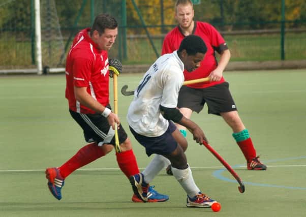 Action from Melton HC Second XI's home defeat to Leicester Westleigh EMN-161024-182352002