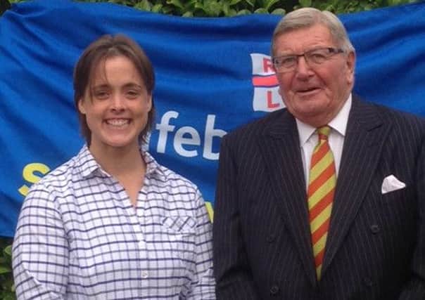 Guest speaker Sarah Outen with chairman of the Rutland and Melton's branch of the RNLI Bill Roberts PHOTO: Supplied