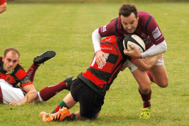 Mark Matthews scored a try in each half against Dronfield EMN-160111-085800002