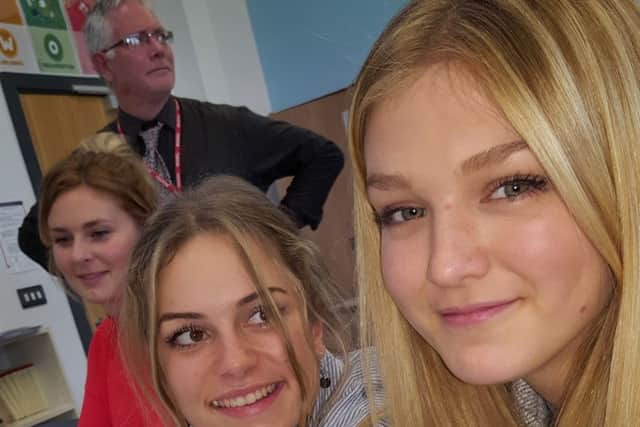 Uppingham Community College students were teamed up with Harriet Greenwood of Mars Food UK to promote Dolmio sauces
PHOTO: Supplied