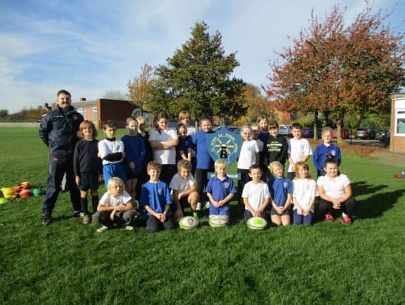 School pupils after playing in their first tag rugby session
PHOTO: Supplied