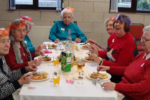 Guests enjoy Christmas lunch at Melton Mowbray Baptist Church PHOTO: Supplied