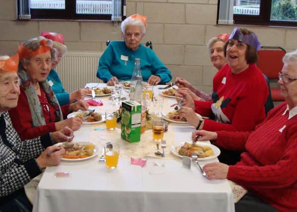 Guests enjoy Christmas lunch at Melton Mowbray Baptist Church PHOTO: Supplied