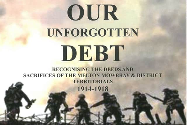 Book cover for Our Forgotten Debt, by Derek Simmonds EMN-160911-150820001