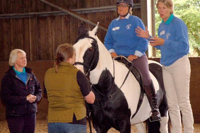 Group organiser Di Poyser and instructor Pippa Owen during the induction day at their new base EMN-161011-111539002