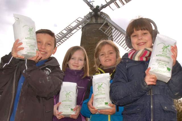 Pupils from Wymondham Primary School visit Whissendine Windmill to see a working mill in action PHOTO: Tim Williams