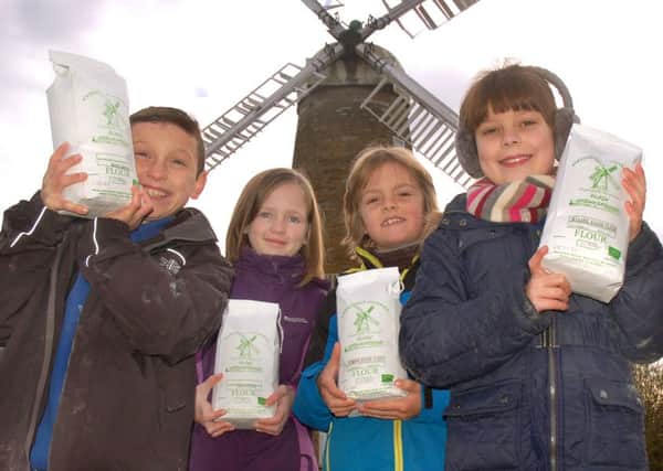Pupils from Wymondham Primary School visit Whissendine Windmill to see a working mill in action PHOTO: Tim Williams