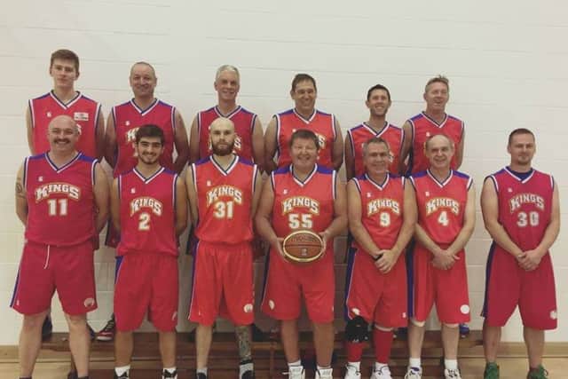 Melton Kings C, from left, back -  Peter Birley, Mark Reynolds, Timon Rumbold, Clive Watts, Richard Haffenden, Kerry Long;  front - Paul Hodgkinson, Tanguy Whenham-Bossy, Sam Cleall, Steve Harris, Gary Watts, Stu Gibbons, Zee Tamosiunas EMN-161117-091439002