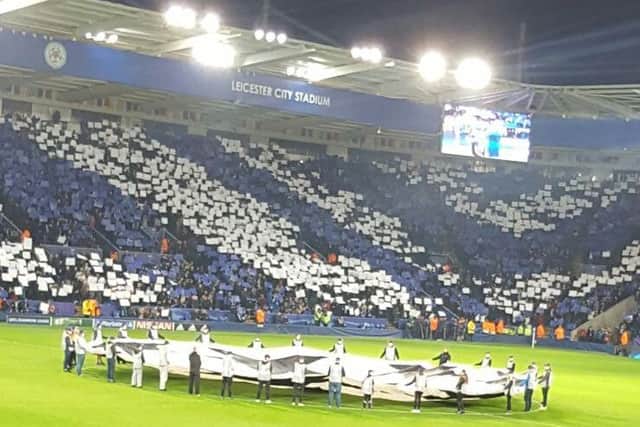 Before kick-off. Leicester City versus Club Brugge at the King Power Stadium PHOTO: Supplied