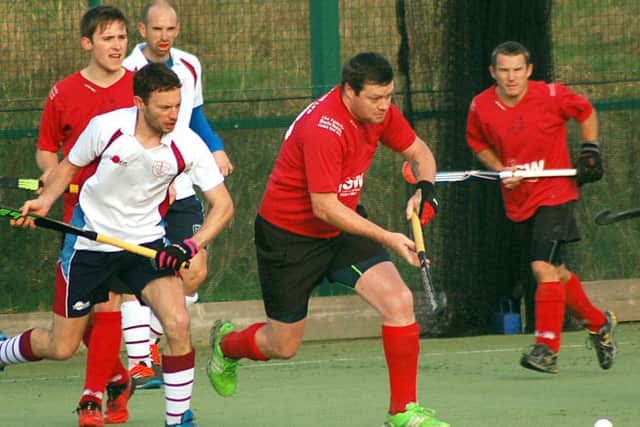 Andy Brown on the charge for Melton Firsts against Berkswell EMN-161129-141629002