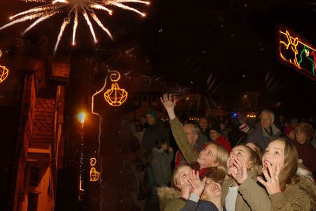 The lights and fireworks delighted the big crowd PHOTO: Tim Williams