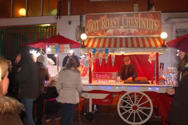 Seasonal snacks on offer in Nottingham Street PHOTO: Tim Williams