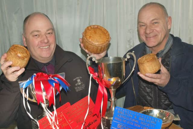Guy Coombs and Ian Heircock collected 5 awards for Walkers pork pies.