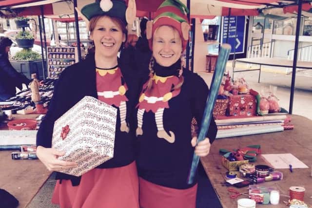 Melton's very own Christmas elves Shelagh Core (left) and Lisa Brown will be leading proceedings at the Blokes Shopping Day event on Sunday PHOTO: Supplied