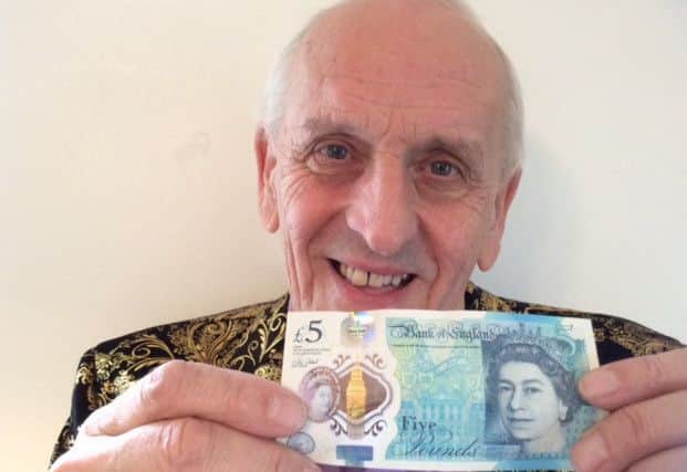 World-renowned micro-engraver Graham Short who etched Jane Austen portraits on a limited edition fiver which could be worth more than Â£20,000 to a lucky Melton shopper after being spent secretly at Ye Olde Pork Pie Shoppe on Friday EMN-161213-131744001