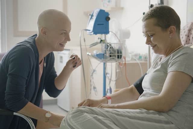 Melton woman Mandie Stace with Jude Price, who formed a strong friendship while being treated for cancer and who are fronting a national campaign EMN-161221-101506001