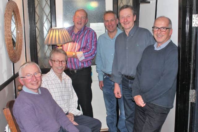 Some of Belvoir Vale's title-winning team at the club's Christmas get-together EMN-161221-122433002