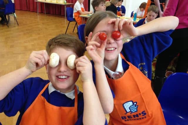 Bottesford Primary School's Alfie and Zoe approved of their day PHOTO: Supplied