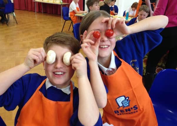 Bottesford Primary School's Alfie and Zoe approved of their day PHOTO: Supplied