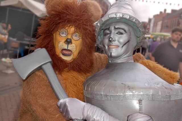 Steven Hall (The Lion) and Gary Amos (The Tin Man) PHOTO: Tim Williams