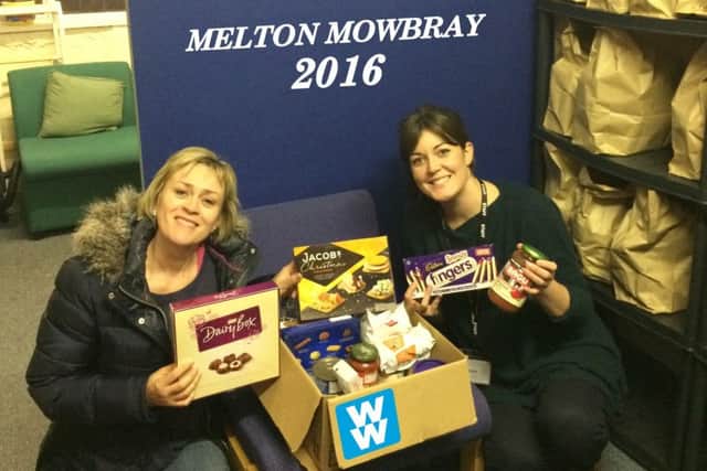 Kerry Costello, Meltons Weight Watchers coach (left) meets Caroline Webb, the Storehouse co-ordinator at The Fox Inn PHOTO: Supplied