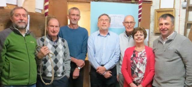 Waltham Bell ringers (from left to right) - Richard Thornton, Ken Mathews, Ken Brockway, Barry Gilchrist, John and Christine Mathews and Rob Nicholls PHOTO: Supplied